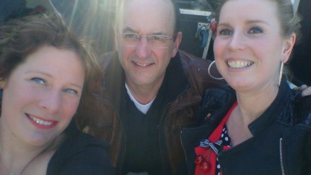 Samen met onze geluidsman Paul